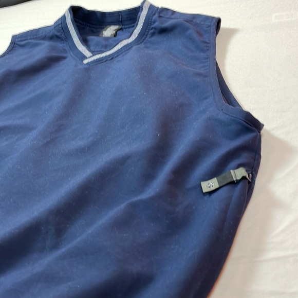 Nike Mens Golf pullover vest with 2 zipper pockets navy blue size large - Picture 9 of 11